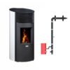 Poêle à granulés étanche Roméo + Kit ventouse Dinak 9kW