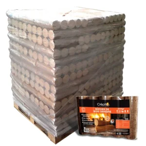 Pack de 5 bûches densifiées Crépito® 30 cm